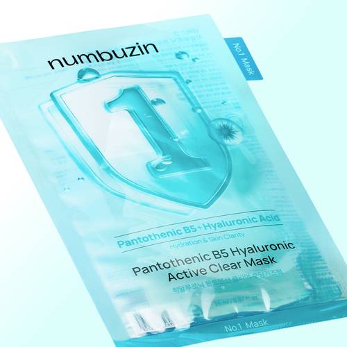 Numbuzin No.1 Pantothenic B5 Hyaluronic Active Clear Mask - 5 Pieces