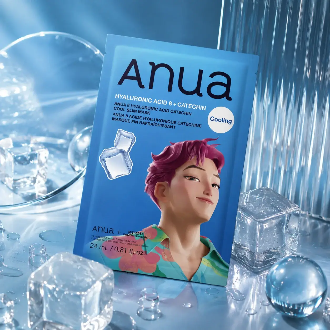 ANUA KDH Hyaluronic Acid 8 Catechin Cool Slim Mask 24ml product image
