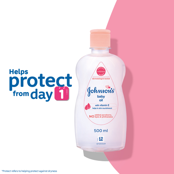 Johnson's Baby Oil with Vitamin E 50ml product image