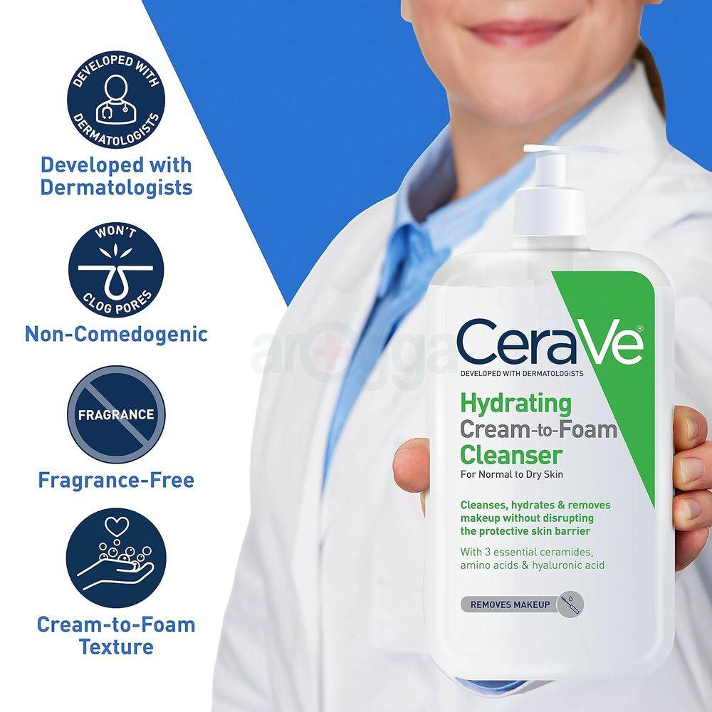 Cerave Hydrating Cream-To-Foam Cleanser 87ml product image