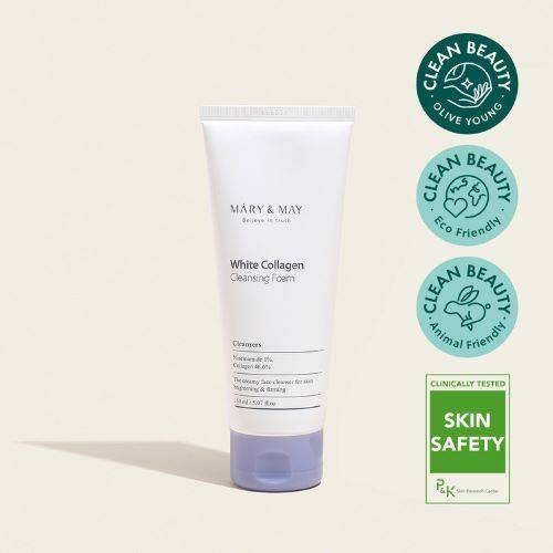MARY & MAY White Collagen Cleansing Foam 150ml product image
