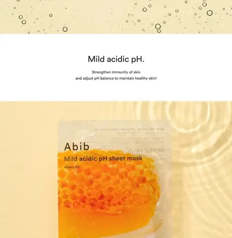 ABIB Mild Acidic pH Sheet Mask Honey fit (10 Sheets)  30ml (Set) product image