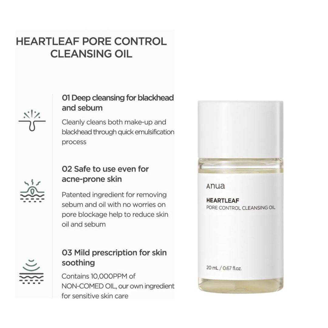 Anua Heartleaf Pore Control Cleansing Oil Mini 20ml product image