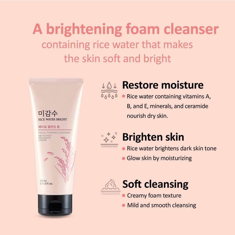 The Face Shop Rice Water Bright Foaming Cleanser 150 ml product image