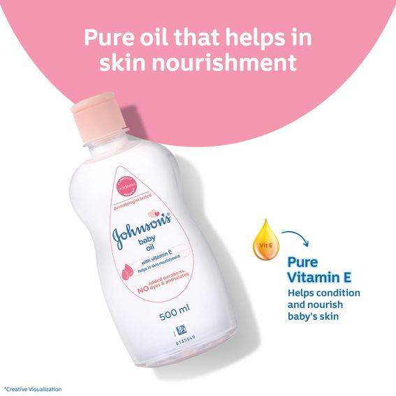 Johnson's Baby Oil with Vitamin E 50ml product image