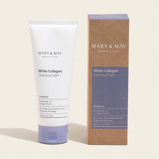 MARY & MAY White Collagen Cleansing Foam 150ml product image