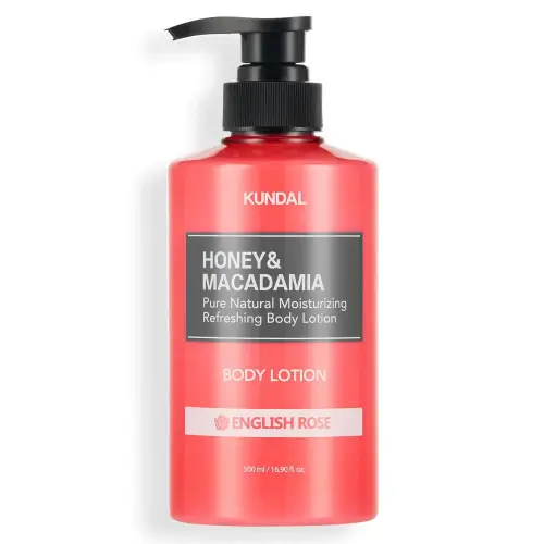 KUNDAL Honey & Macadamia Body Lotion (English Rose) 500 ml product image