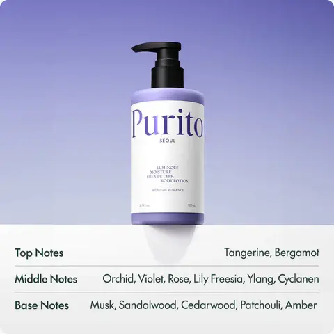 PURITO Luminous Moisture Shea Butter Body Lotion (Midnight Romance)  300ml product image