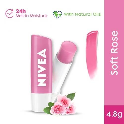 Nivea Soft Tint 24h Moisture Soft Rose Lip Blam, 4.8 GM product image