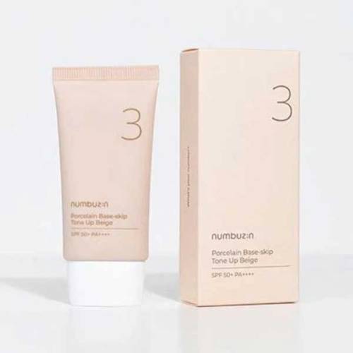 Numbuzin No.3 Porcelain Base-skip Tone Up Beige SPF50+ 50ml
