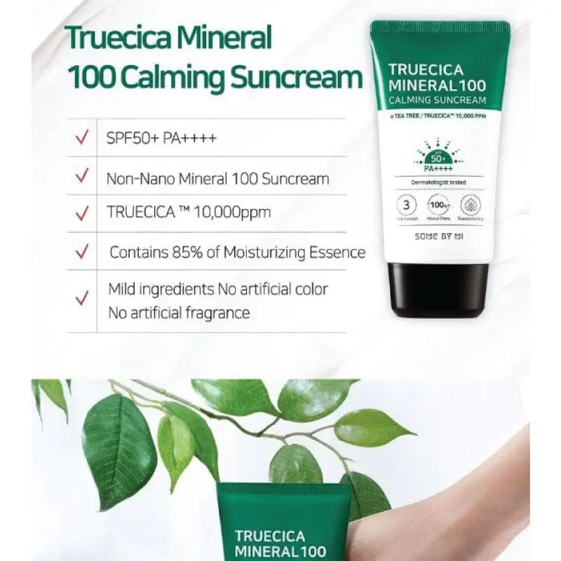 Some By Mi Truecica Mineral Calming Tone up Suncream SPF50+PA++++ 50ml product image