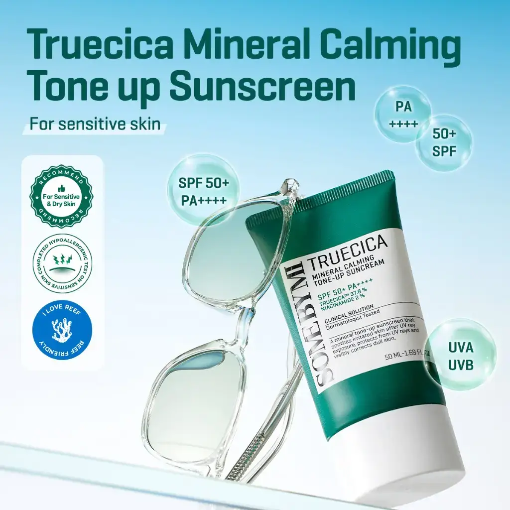 Some By Mi Truecica Mineral Calming Tone up Suncream SPF50+PA++++ 50ml product image