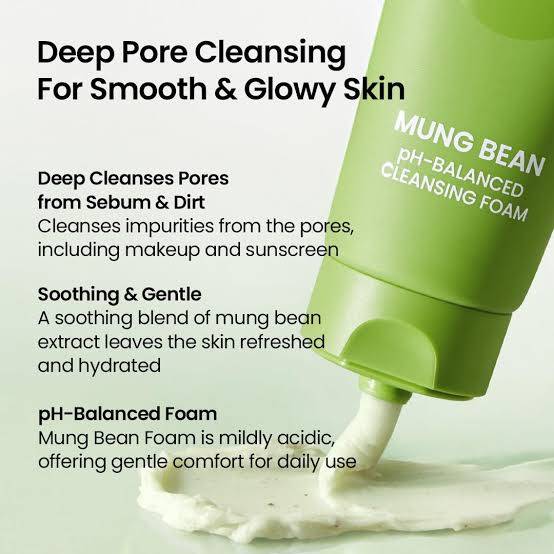 Beplain Mung Bean pH-Balanced Cleansing Foam 80ml product image
