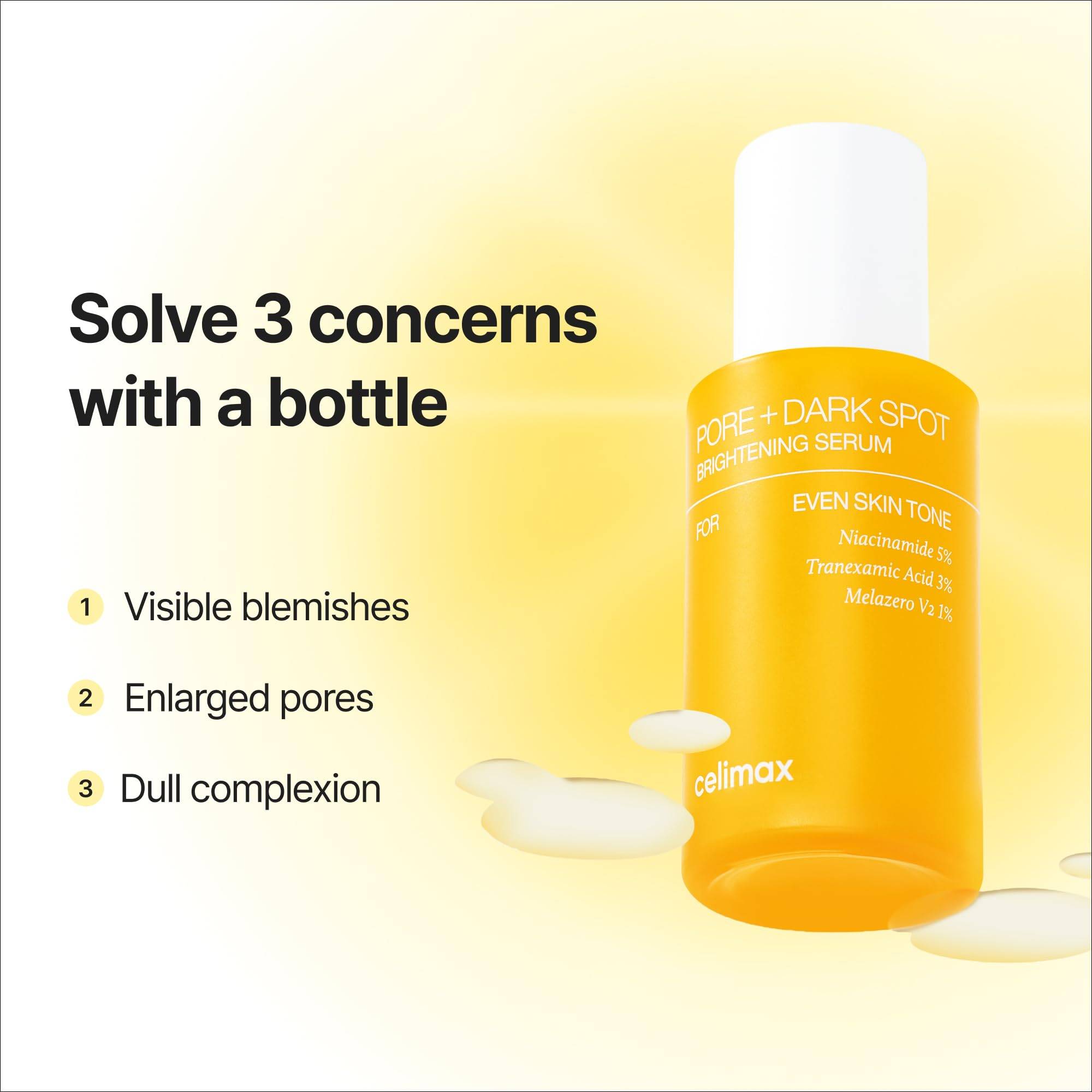 CELIMAX Pore+Dark Spot Brightening Serum 30ml product image