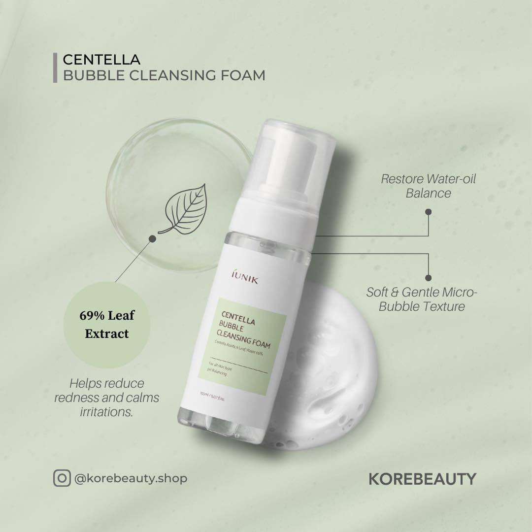 iUNIK Centella Bubble Cleansing Foam 150ml product image