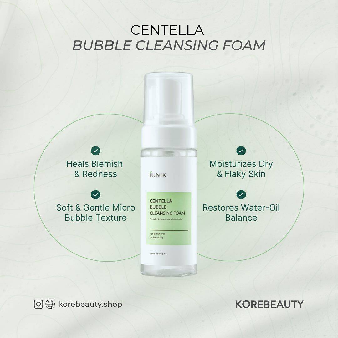 iUNIK Centella Bubble Cleansing Foam 150ml product image