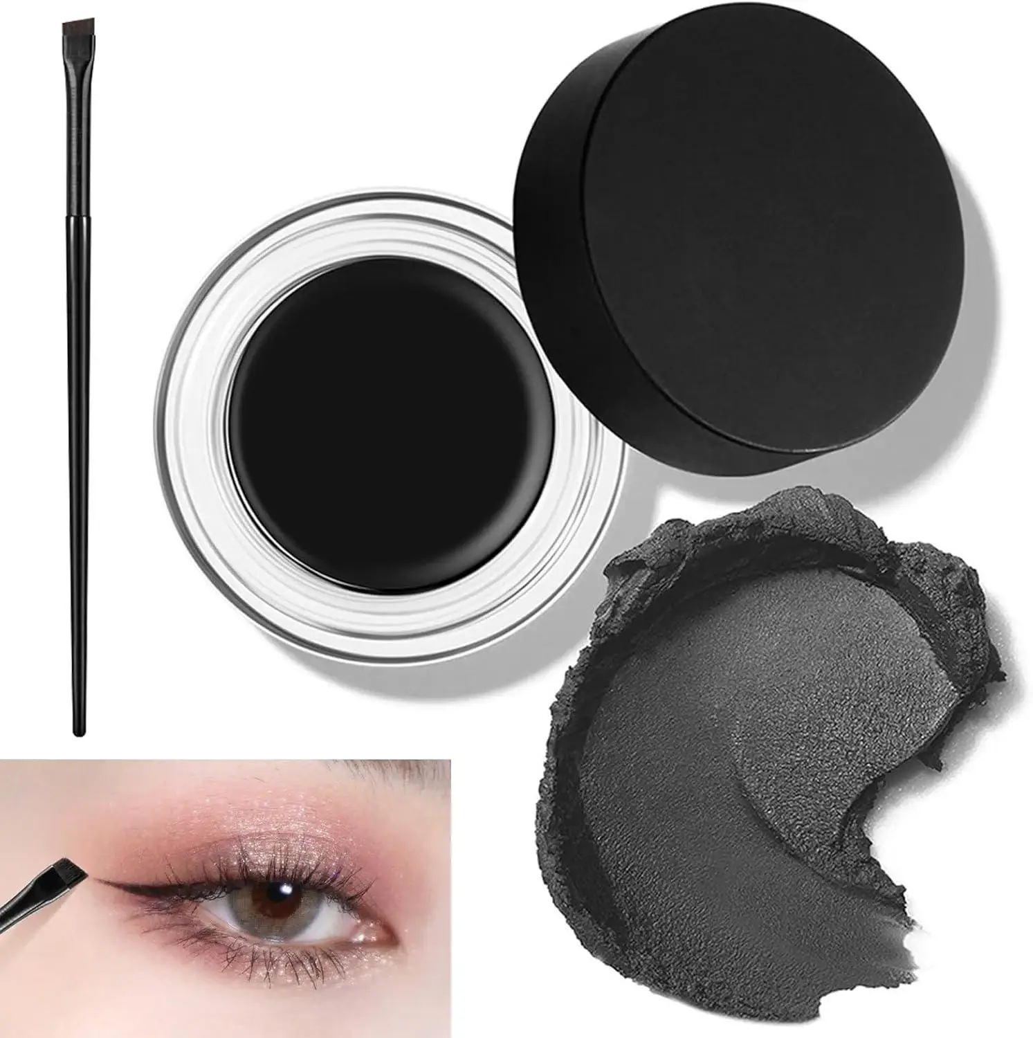 Technic Gel Eyeliner & Brush - Black product image