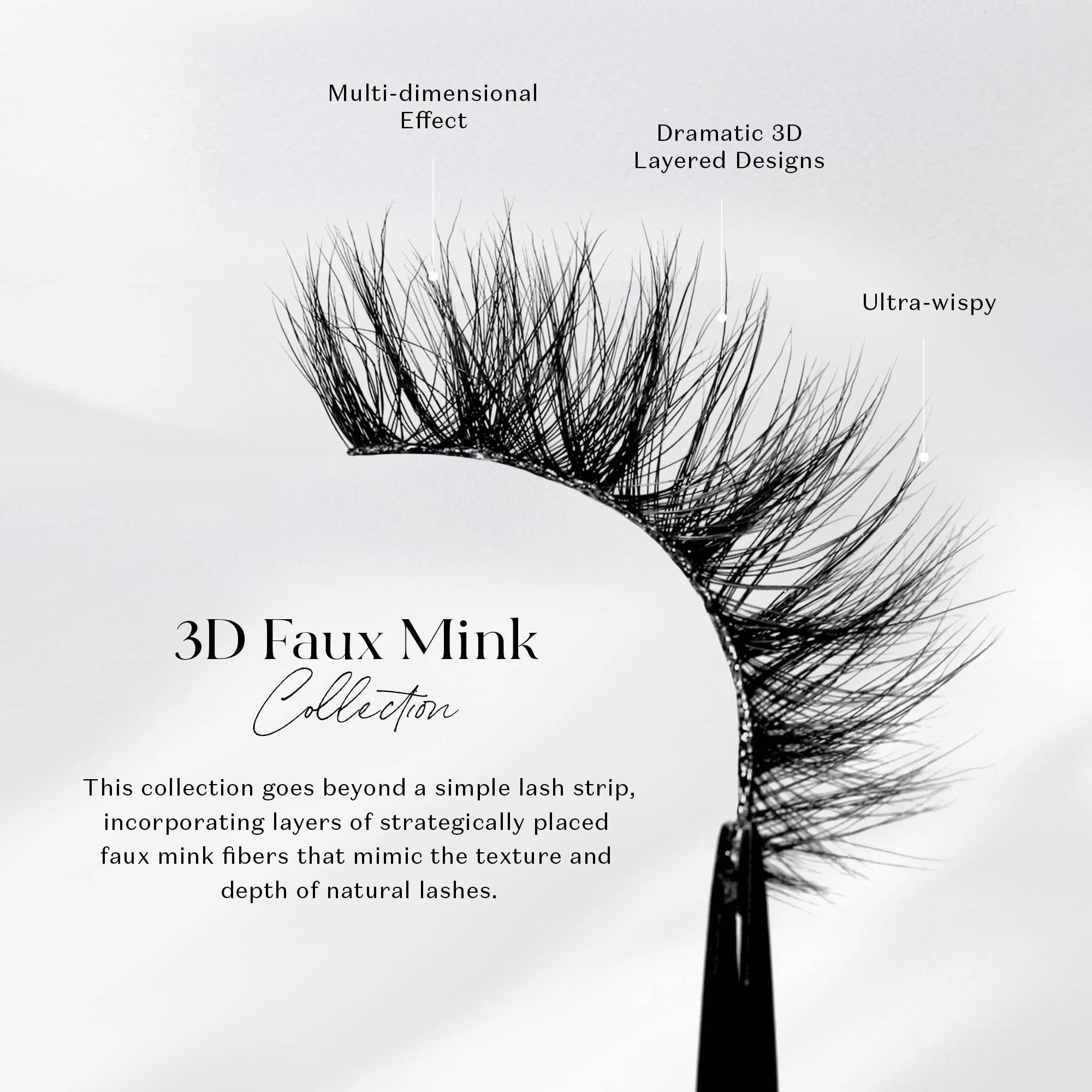 Technic Luxe Faux Mink 3D Lashes - Elodie product image