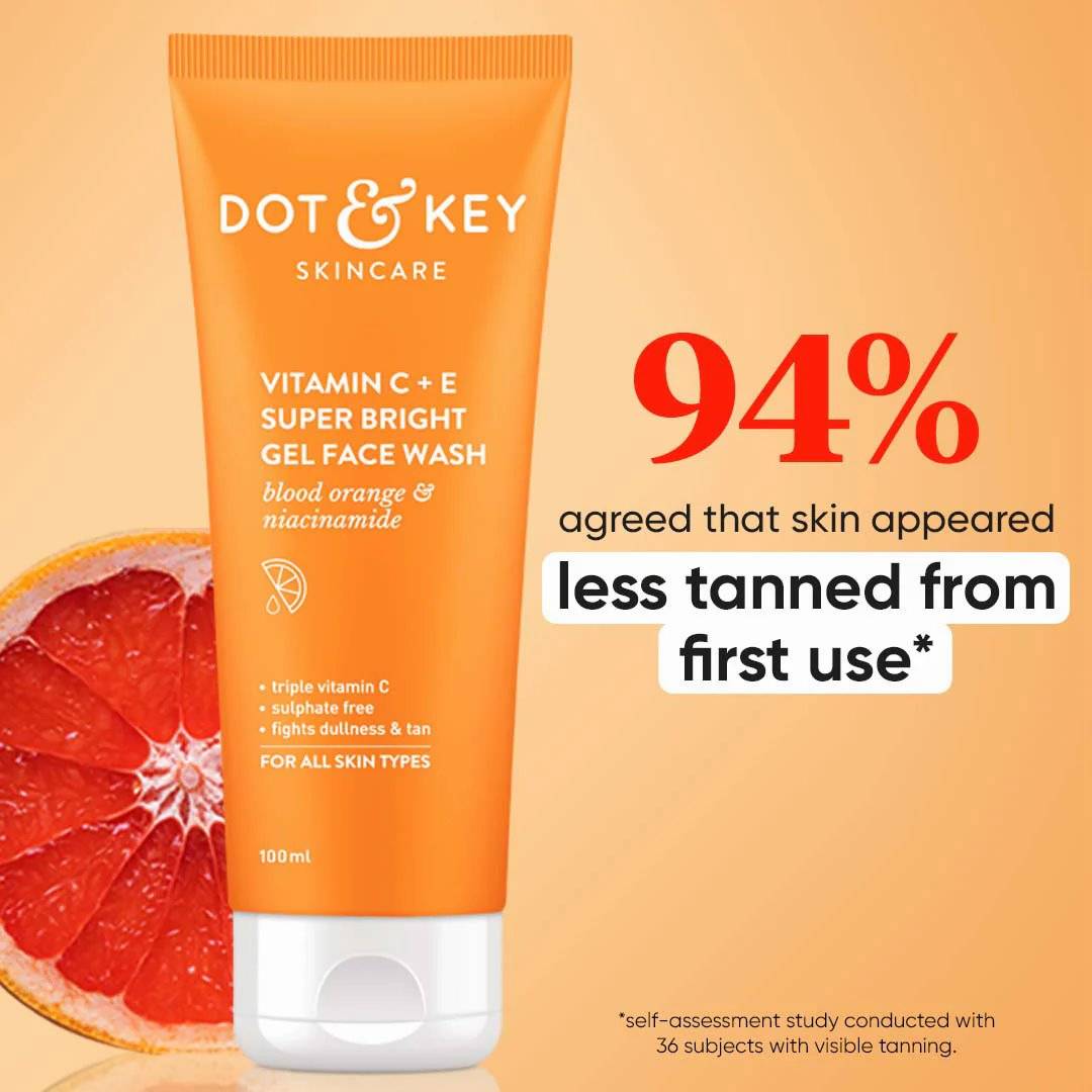 DOT & KEY Vitamin C + E Super Bright Gel Face Wash 100ml product image