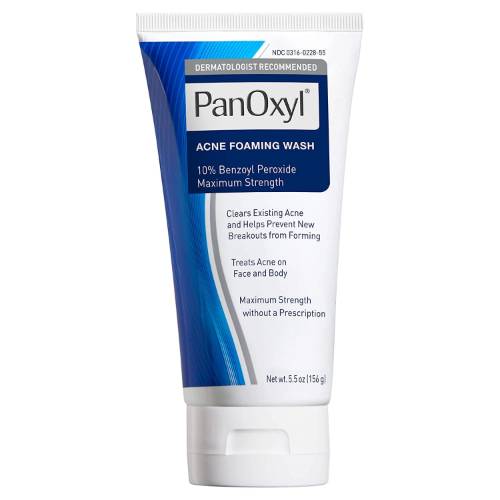 Panoxyl Acne Foaming Wash with 10% Benzoyl Peroxide for Maximum Strength 156g
