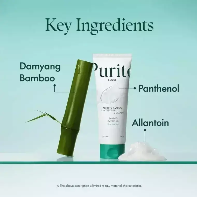 Purito mighty bamboo panthenol cleanser 150ml Buy And Get La Famme Nailpolish product image