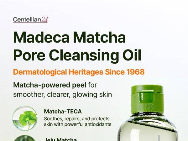 CENTELLIAN 24+ Madeca Matcha Pore Cleansing Oil 200ml product image