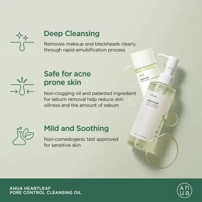 Anua Heartleaf Pore Control Cleansing Oil Mini 20ml product image