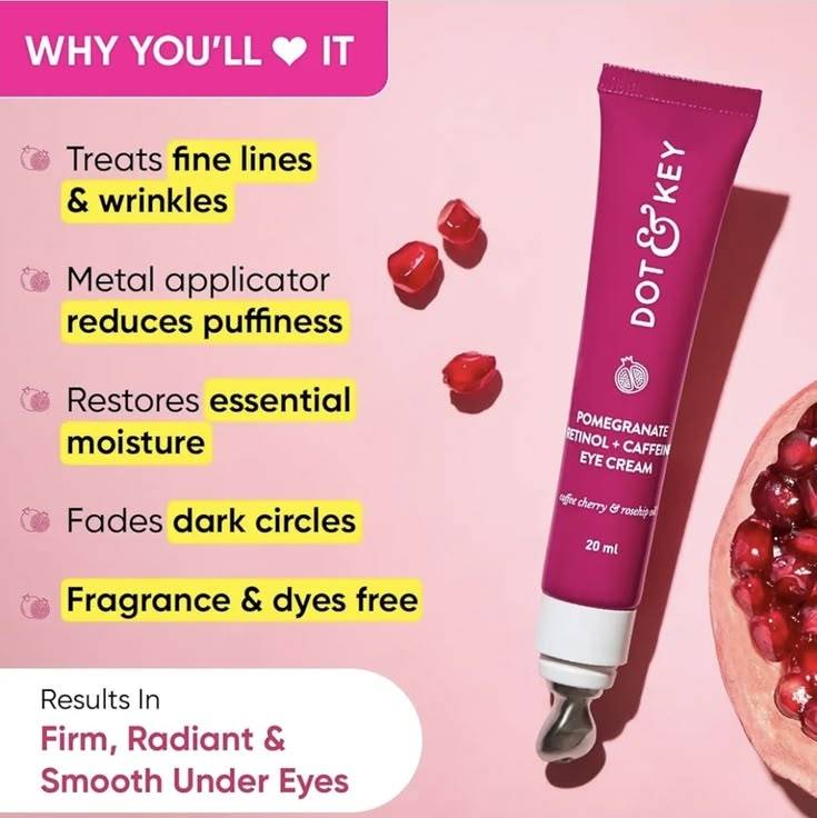 Dot & Key Pomegranate Retinol + Caffeine Eye Cream 20ml product image