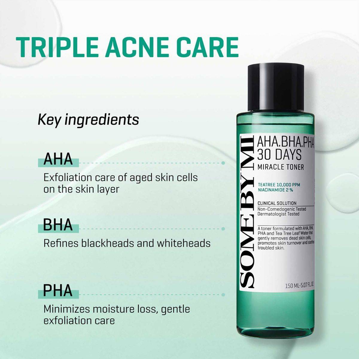 SOME BY MI AHA, BHA, PHA 30 Days Miracle Toner 30ml product image