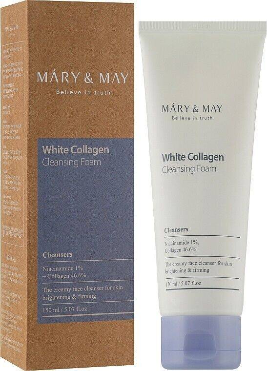 MARY & MAY White Collagen Cleansing Foam 150ml product image