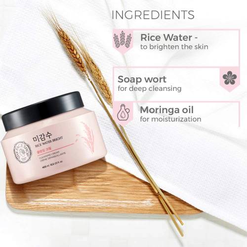 The Face Shop Rice Water Bright Cleansing Cream 400ml