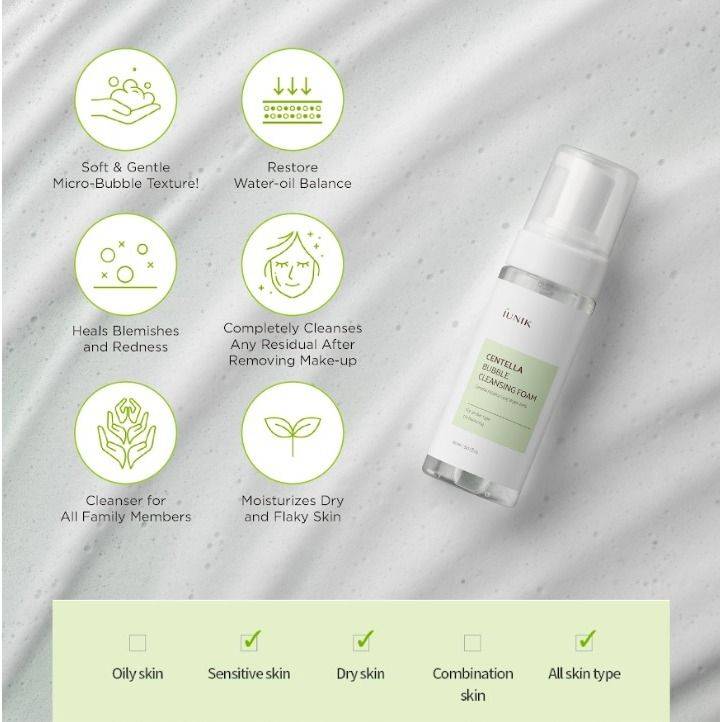 iUNIK Centella Bubble Cleansing Foam 150ml product image