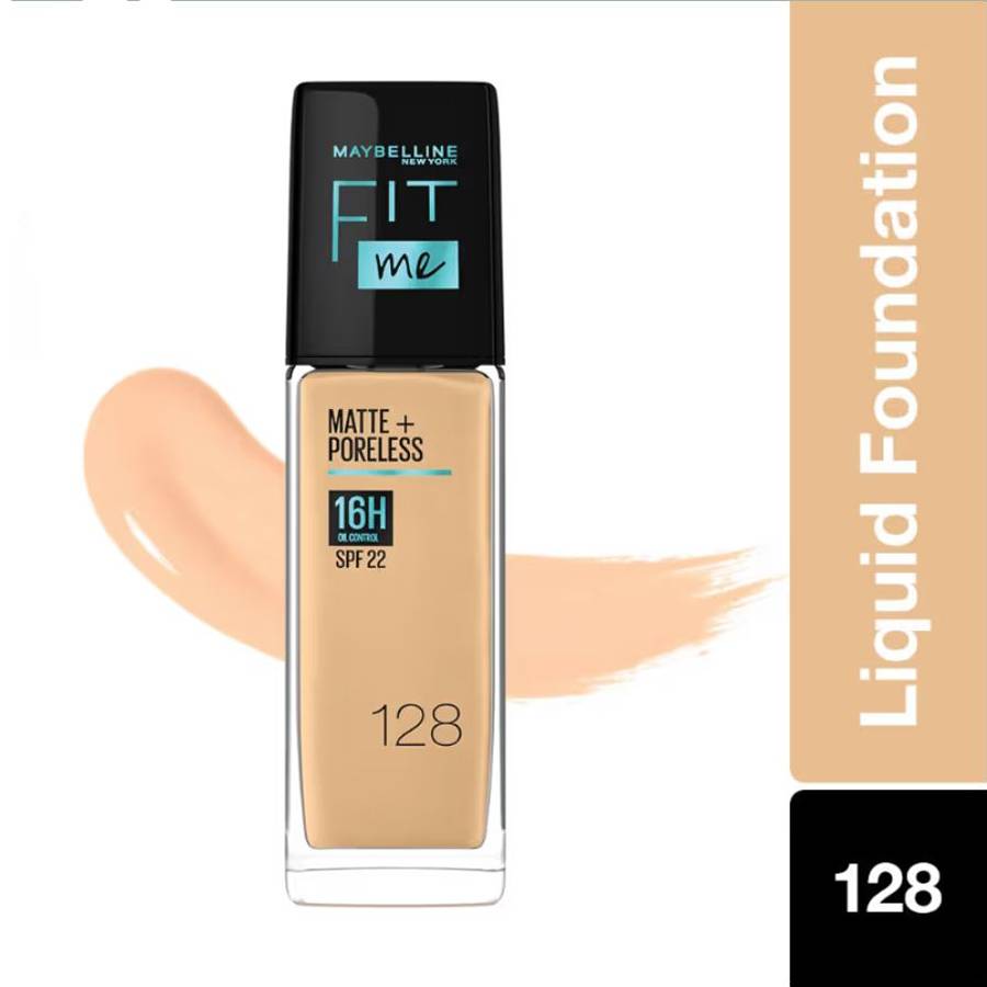 Maybelline Fit Me Matte + Poreless Foundation- Warm Nude 128 product image