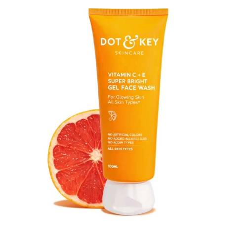 DOT & KEY Vitamin C + E Super Bright Gel Face Wash 100ml - Dot & Key product in Bangladesh