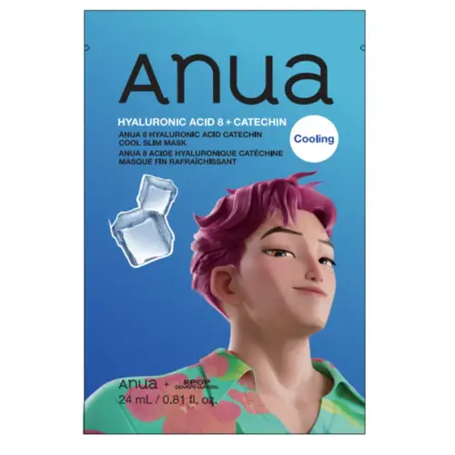 ANUA KDH Hyaluronic Acid 8 Catechin Cool Slim Mask 24ml