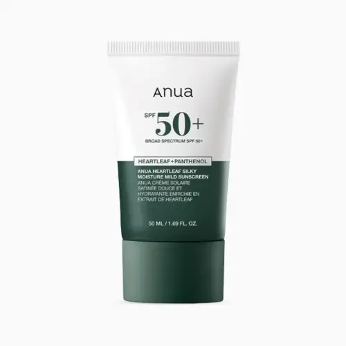 ANUA Heartleaf Silky Moisture Mild Sunscreen 50ml
