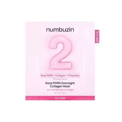 Numbuzin No.2 Rose PDRN Collagen Wrapping Overnight Film Pack (4 Sheets)